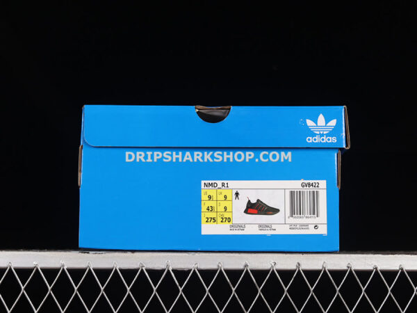 Adidas NMD R1 Core Black Core Black Red