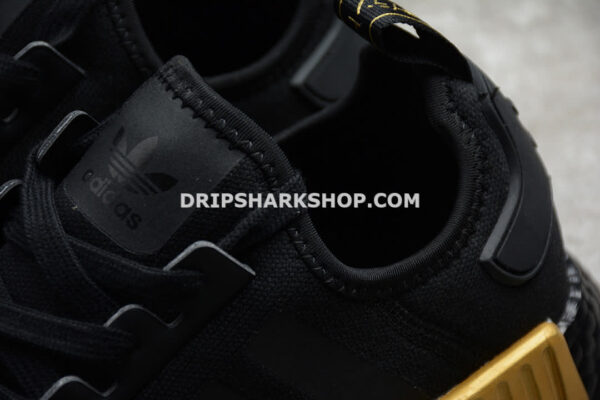 Adidas NMD R1 Shoes Core Black Core Black Gold Metallic