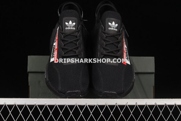 Adidas NMD R1 V2 Core Black Core Black Red