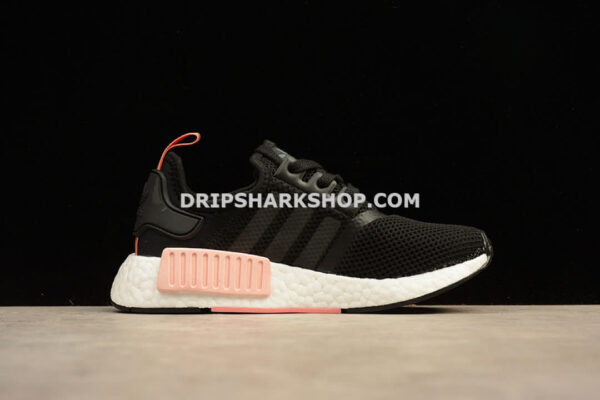 Adidas NMD R1 Boost Synthetics Wmns Core Black Peach Pink
