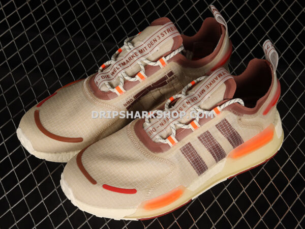 Adidas NMD V3 Boost Shoes Bliss Wild Sepia Off White