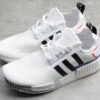 Adidas NMD R1 Shoes Off White Core Black Lush Blue