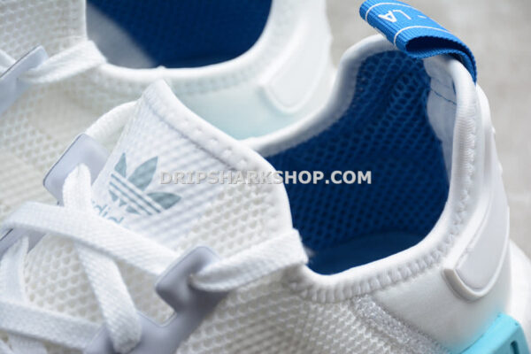 Adidas NMD R1 Shoes Footwear White Footwear White Blue Glow