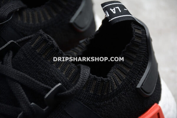 Adidas NMD R1 Runner PK Core Black Core Black Lush Red
