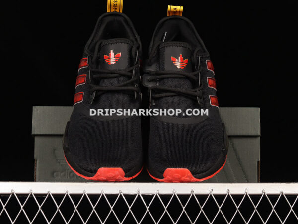 Adidas NMD R1 Boost Shoes Core Black Red Yellow
