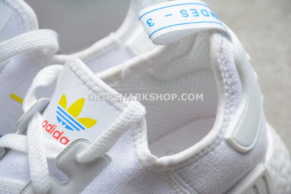Adidas NMD R1 Shoes White Yellow Blue Red