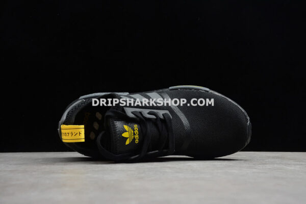 Adidas NMD R1 Shoes Core Black Core Black Yellow
