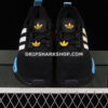 Adidas NMD R1 Shoes Core Black Cloud White Collegiate Gold