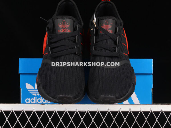 Adidas NMD R1 Core Black Core Black Red