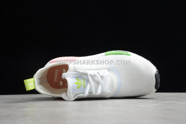 Adidas NMD R1 Shoes Cloud White Green Pink
