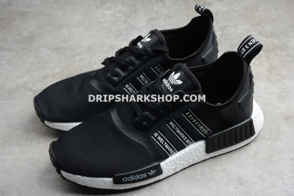 Adidas NMD R1 Shoes Core Black Cloud White