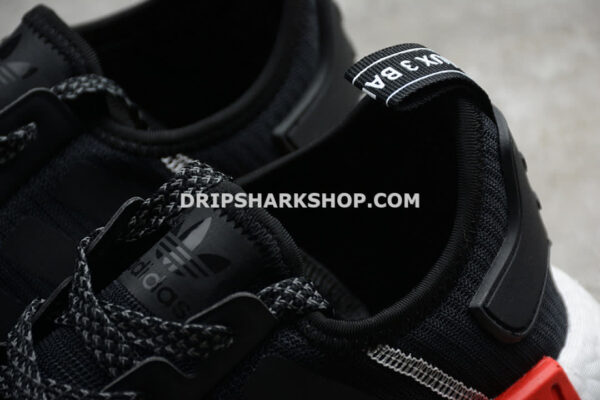 Adidas NMD R1 PK Shoes Core Black Cloud White Red