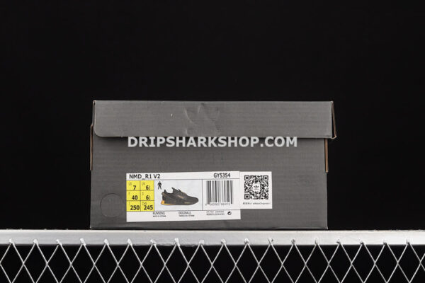 Adidas NMD R1 V2 Shoes Core Black Yellow Gradient Core Black