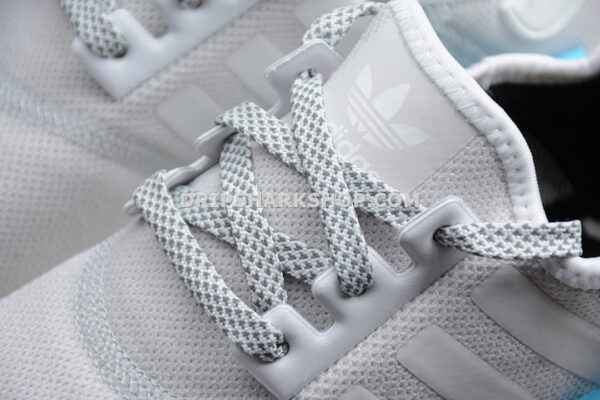 Adidas NMD R1 Shoes Light Grey White Blue
