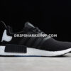 Adidas NMD R1 Shoes Black White Blue