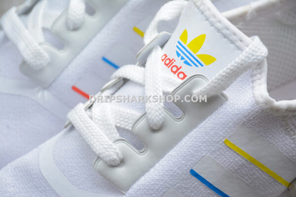 Adidas NMD R1 Shoes White Yellow Blue Red