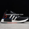 Adidas NMD R1 Shoes Core Black Cloud White Lush Blue