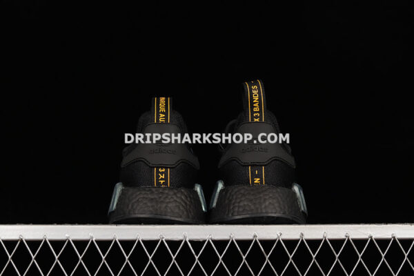 Adidas NMD R1 Shoes Core Black Solar Orange Cloud White
