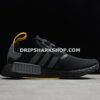 Adidas NMD R1 Shoes Core Black Core Black Yellow