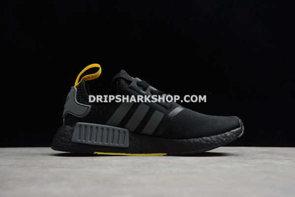 Adidas NMD R1 Shoes Core Black Core Black Yellow