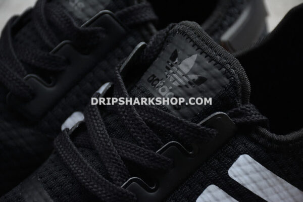 Adidas NMD Ri Shoes Core Black Cloud White Orange - Negro