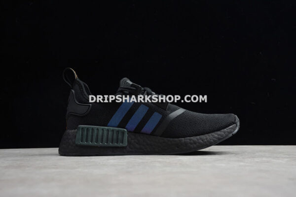 Adidas NMD R1 Shoes Core Black Solar Orange Cloud White