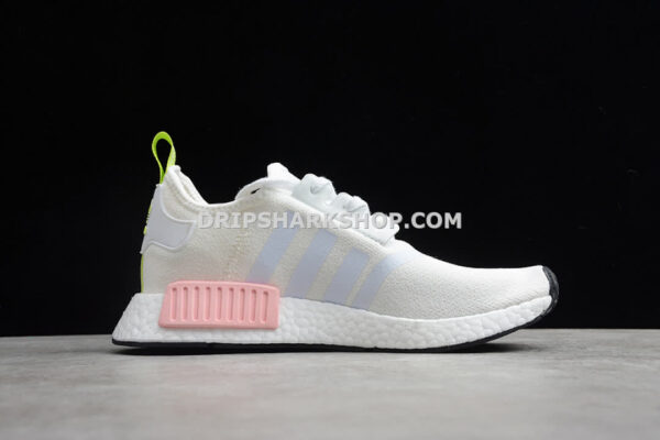 Adidas NMD R1 Shoes Cloud White Green Pink