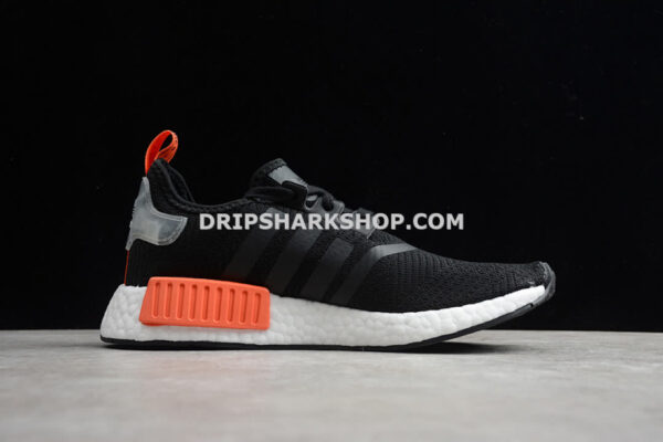 Adidas NMD R1 Core Black Cloud White Orange