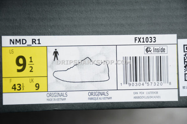 Adidas NMD R1 Shoes Core Black Cloud White