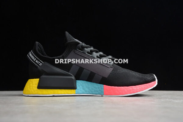 Adidas NMD R1 Boost V2 Tokyo Core Black Blue Yellow Red