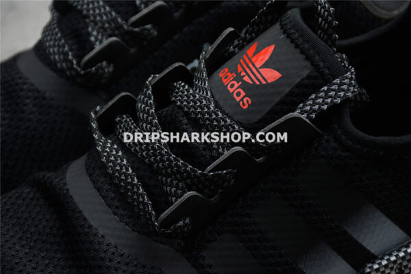 Adidas NMD R1 Shoes Core Black Red Footwear White