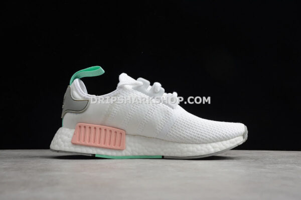 Adidas NMD R1 Shoes Cloud White Grey Two Clear Mint