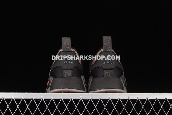 Adidas NMD R1 Spectoo Shoes Core Black Grey Five Solar Red