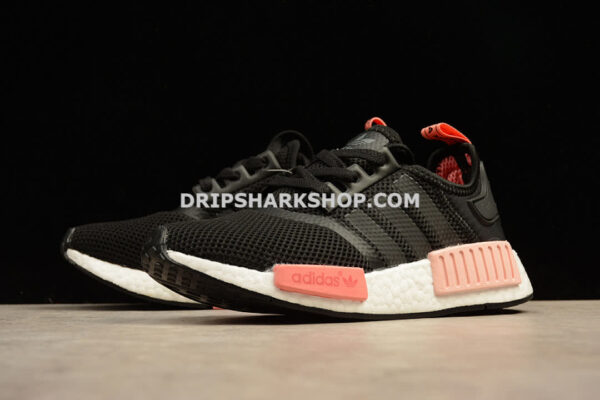 Adidas NMD R1 Boost Synthetics Wmns Core Black Peach Pink