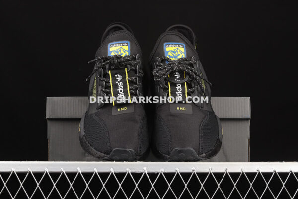 Adidas NMD R1 V2 Shoes Core Black Yellow Gradient Core Black