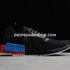 Adidas NMD R1 Shoes Core Black Core Black Lush Red