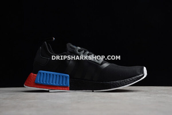 Adidas NMD R1 Shoes Core Black Core Black Lush Red
