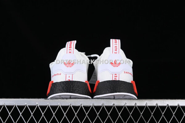 Adidas NMD R1 Boost White Red Black
