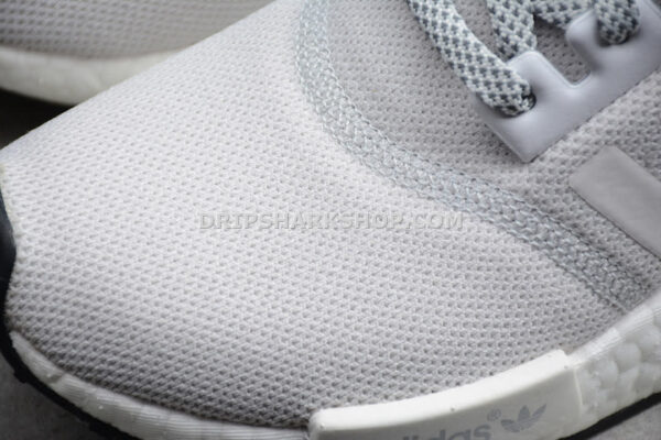 Adidas NMD R1 Shoes Light Grey White Blue