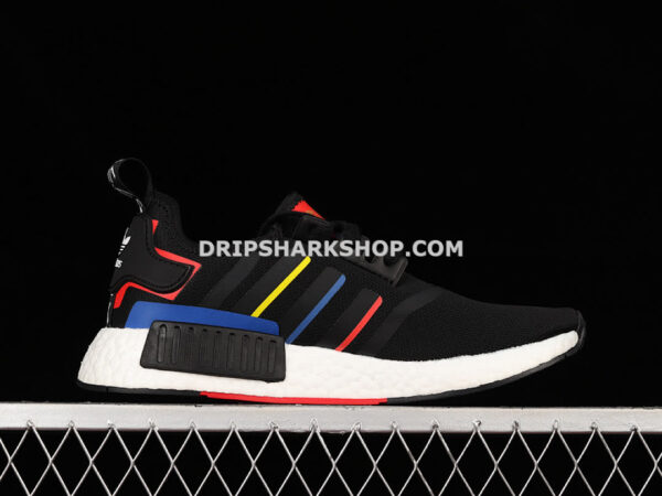 Adidas NMD R1 Shoes Core Black Multi Color