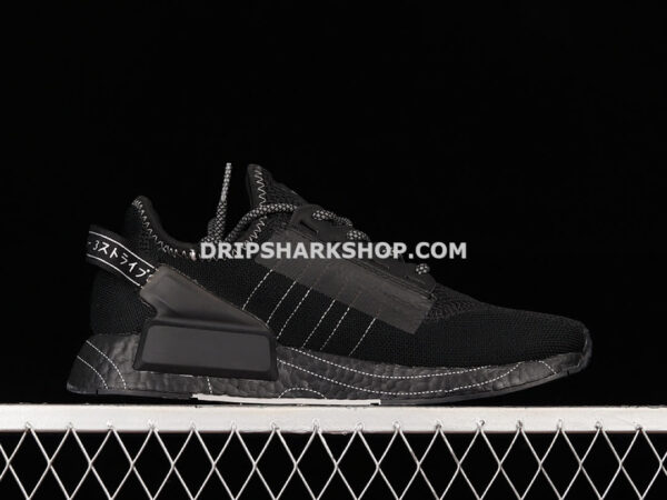 Adidas NMD R1 V2 Shoes Core Black Cloud White Grey One