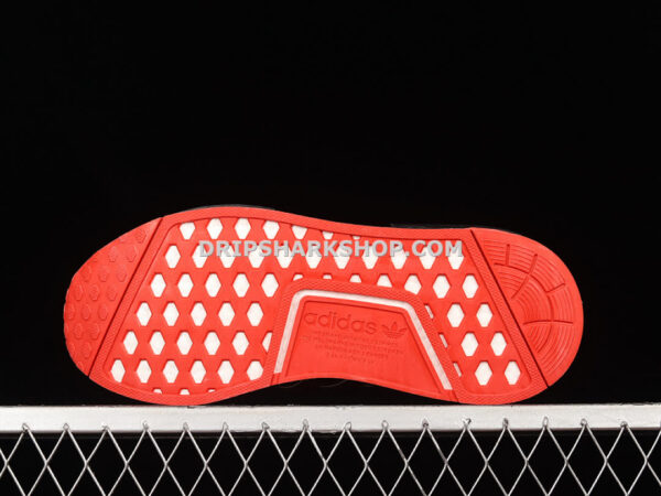 Adidas NMD R1 Boost Shoes Core Black Red Yellow