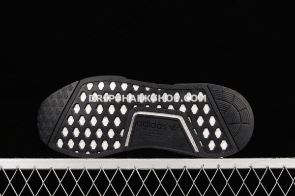 Adidas NMD R1 Shoes Core Black Solar Orange Cloud White