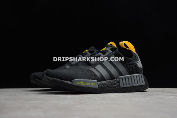 Adidas NMD R1 Shoes Core Black Core Black Yellow