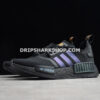Adidas NMD R1 Shoes Core Black Solar Orange Cloud White