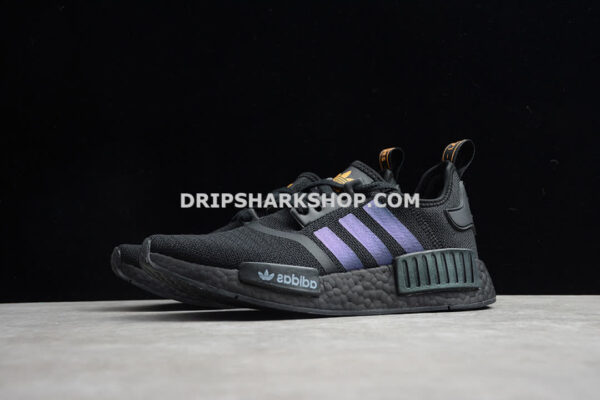 Adidas NMD R1 Shoes Core Black Solar Orange Cloud White