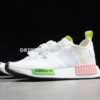 Adidas NMD R1 Shoes Cloud White Green Pink
