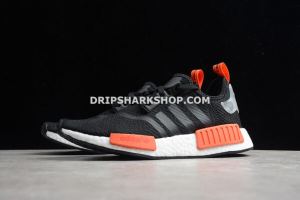 Adidas NMD R1 Core Black Cloud White Orange