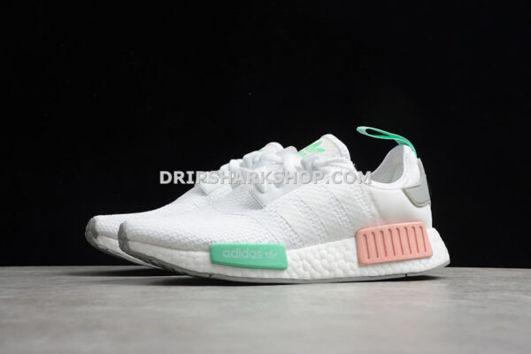 Adidas NMD R1 Shoes Cloud White Grey Two Clear Mint