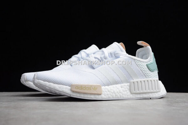 Adidas NMD R1 Shoes White Tactile Green